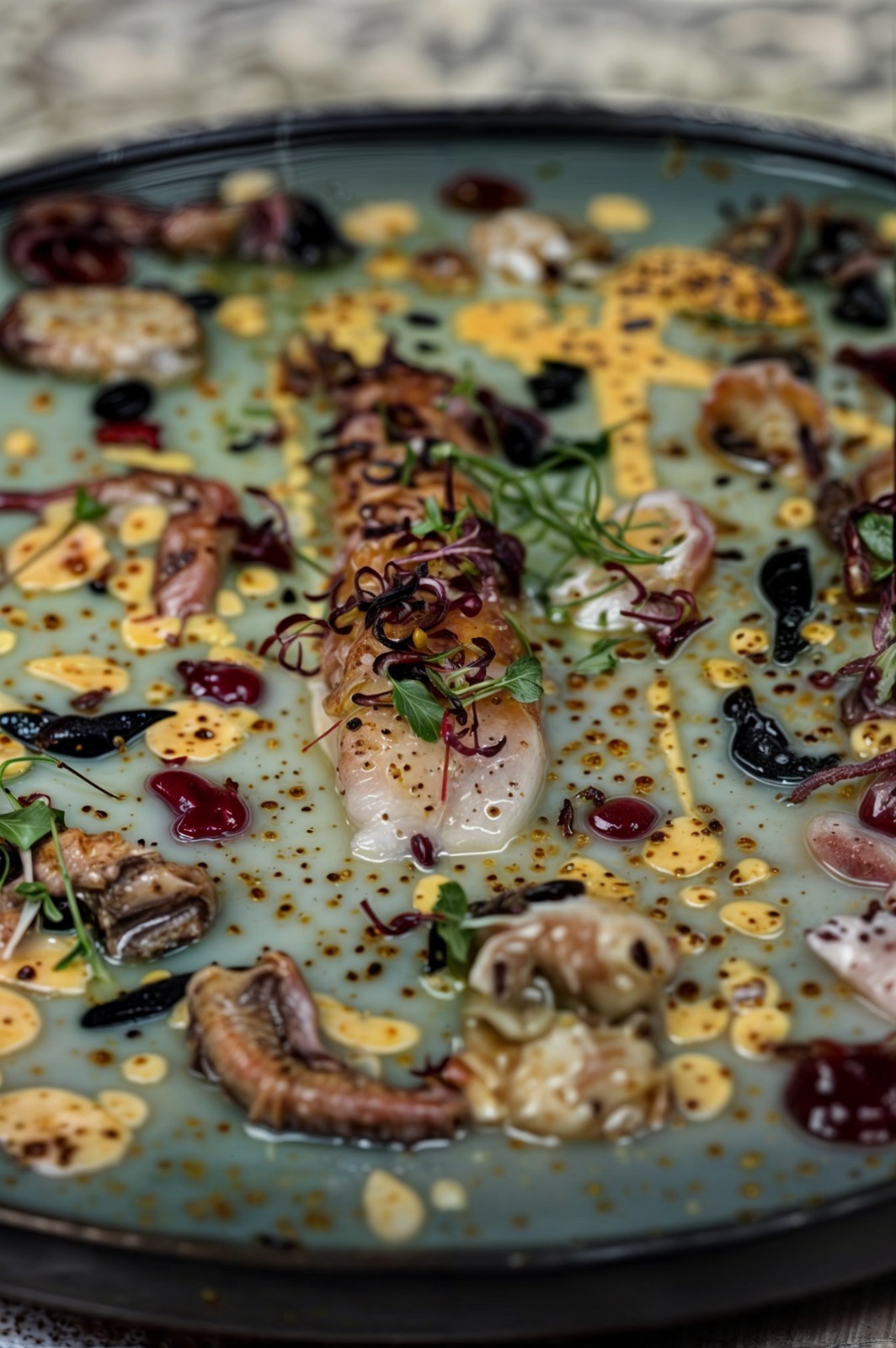 Elegant Italian fine dining dish prepared by private chef in Dubai
